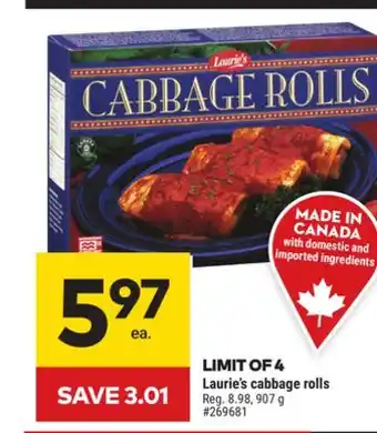 Giant Tiger Laurie's cabbage rolls offer