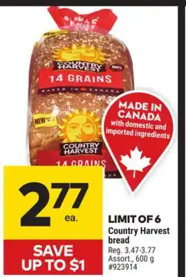 Giant Tiger Country Harvest bread offer