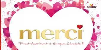 Giant Tiger Merci chocolate candy offer