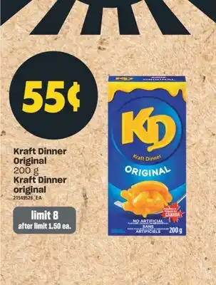 Valu-mart KRAFT DINNER ORIGINAL, 200 g offer