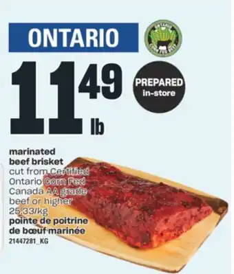 Valu-mart POINTE DE POITRINE DE BŒUF MARINÉE offer