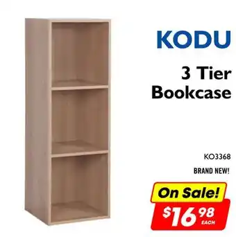 Factory Direct Debranded Kodu 3 Tier Bookcase offer
