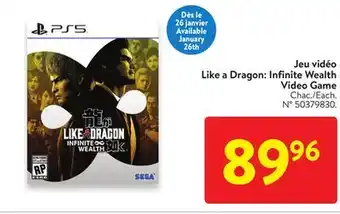Walmart PS5 Like a Dragon: Infinite Wealth Video Game offer