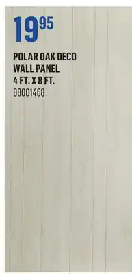 Canac Polar Oak Deco Wall Panel 4 ft. x 8 ft offer