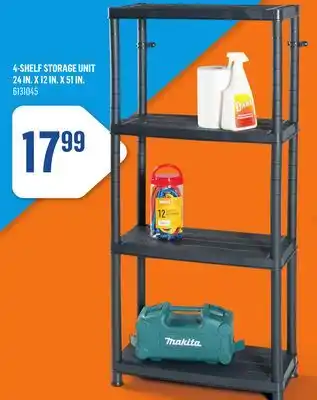 Canac 4-Shelf Storage Unit24 in. x 12 in. x 51 in offer