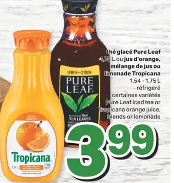 L'Intermarché THÉ GLACÉ, 1,75 L OU JUS D'ORANGE, MÉLANGE DE JUS OU LIMONADE, 1,54 - 1,75 L offer