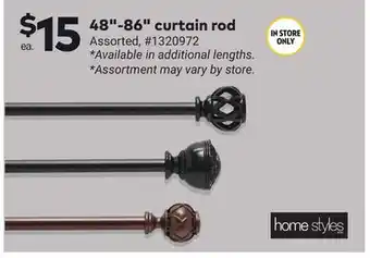Giant Tiger 48-86 curtain rod offer