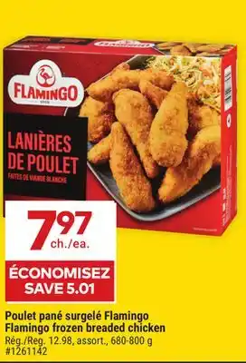 Giant Tiger Flamingo frozen breaded chicken offer