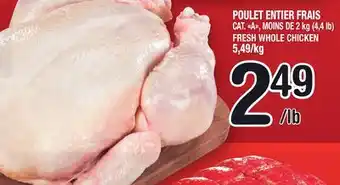 Marche Ami POULET ENTIER FRAIS | FRESH WHOLE CHICKEN offer