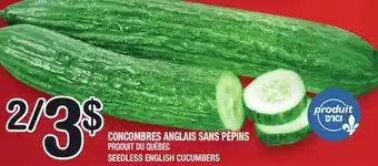 Marche Ami CONCOMBRES ANGLAIS SANS PÉPINS | SEEDLESS ENGLISH CUCUMBERS offer