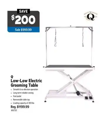 Ren’s Pets Depot Q Low-Low Electric Grooming Table offer