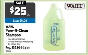 Ren’s Pets Depot WAHL Pure-N-Clean Shampoo offer
