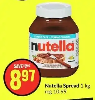 FreshCo Nutella Spread 1kg offer
