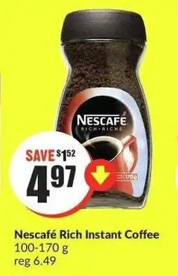 FreshCo Nescafé Rich Instant Coffee 100-170g offer