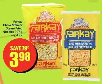FreshCo Farkay Chow Mein or Steam Fried Noodles 397g offer