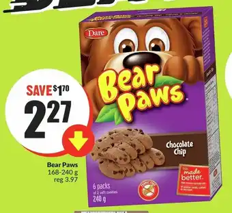 FreshCo Bear Paws 168-240g offer