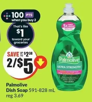 FreshCo Palmolive Dish Soap 591-828mL offer