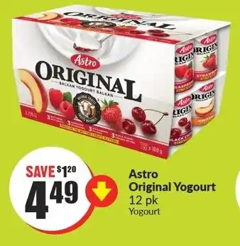 FreshCo Astro Original Yogourt 12 pk offer