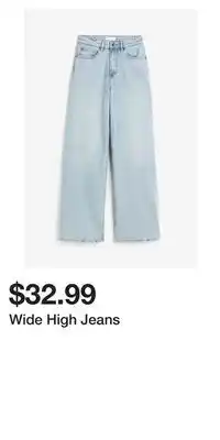 H&M Wide High Jeans offer