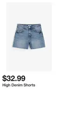H&M High Denim Shorts offer