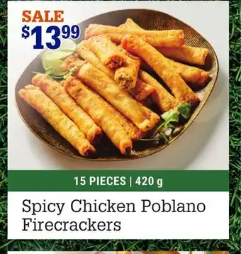 M & M Food Market Spicy Chicken Poblano Firecrackers offer