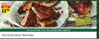M & M Food Market Fall Off the Bone Back Ribs offer
