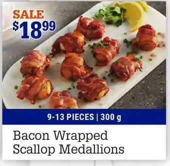 M & M Food Market Bacon Wrapped Scallop Medallions offer