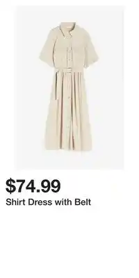 H&M Shirt Dress with Belt offer