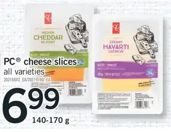 Fortinos PC CHEESE SLICES offer
