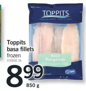Fortinos TOPPITS BASA FILLETS 850 g offer