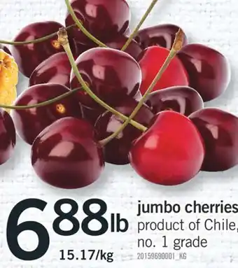 Fortinos JUMBO CHERRIES offer