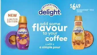 Fortinos INTERNATIONAL DELIGHT offer