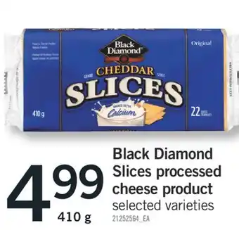 Fortinos Black Diamond Slices processed Cheese product, 410 G offer