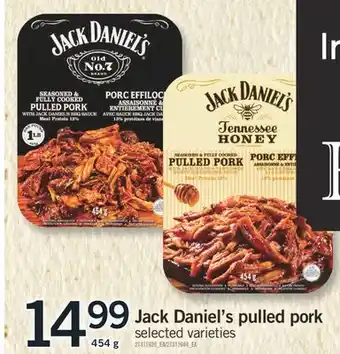 Fortinos Jack Daniel's pulled pork offer