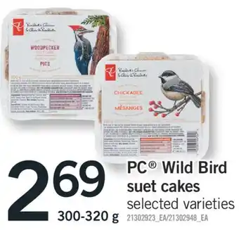Fortinos PC WILD BIRD SUET CAKES, 300-320 g offer