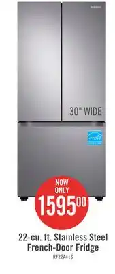 The Brick Samsung 22.1 Cu. Ft. French-Door Refrigerator - RF22A4111SR/AA offer