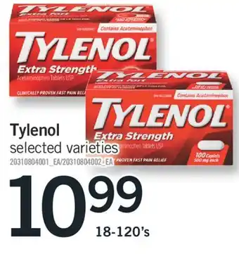 Fortinos TYLENOL, 18-120's offer