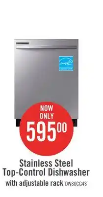 The Brick Samsung 24 Top-Control Dishwasher with Adjustable Rack - DW80CG4021SRAA offer