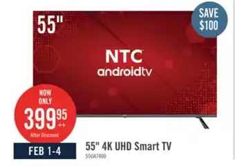 The Brick NTC 55 UHD Smart Android TV offer