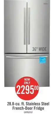 The Brick Frigidaire Gallery 28.8 Cu. Ft. French-Door Refrigerator - GRFN2853AF offer