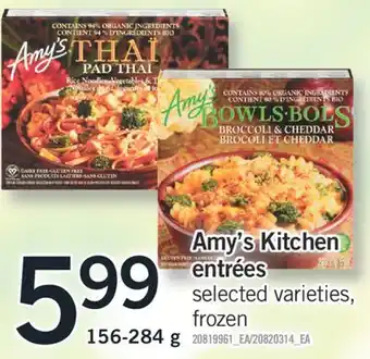 Fortinos AMY'S KITCHEN ENTRÉES offer