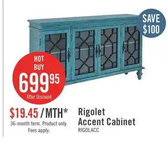 The Brick Rigolet Large Accent Cabinet Blue offer