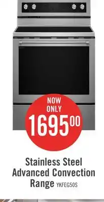 The Brick KitchenAid 6.4 Cu Ft. Five-Element Electric Convection Range - Stainless Steel offer