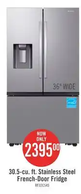 The Brick Samsung 30.5 Cu. Ft. French-Door Refrigerator with Four Types of Ice - RF32CG5400SRAA offer