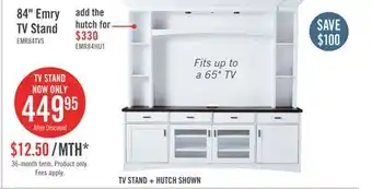 The Brick Emry 84 TV Stand offer