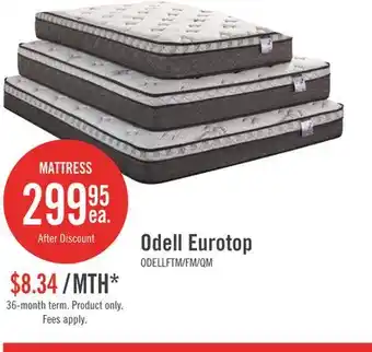 The Brick Springwall Odell Eurotop Twin Mattress offer