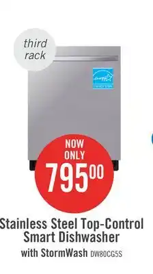 The Brick Samsung Top-Control Smart Dishwasher with StormWash - DW80CG5451SRAA offer