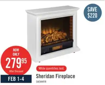 The Brick Sheridan Electric Fireplace offer