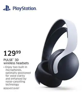 The Source Play Station PULSE 3D wireless headsets offer