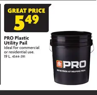 Home Hardware Plastic Utility Pail offer